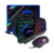 Kit Combo Teclado Headset Mouse Mouse Pad Gamer 4 Em 1 Led RGB Preto Letron - Leonora