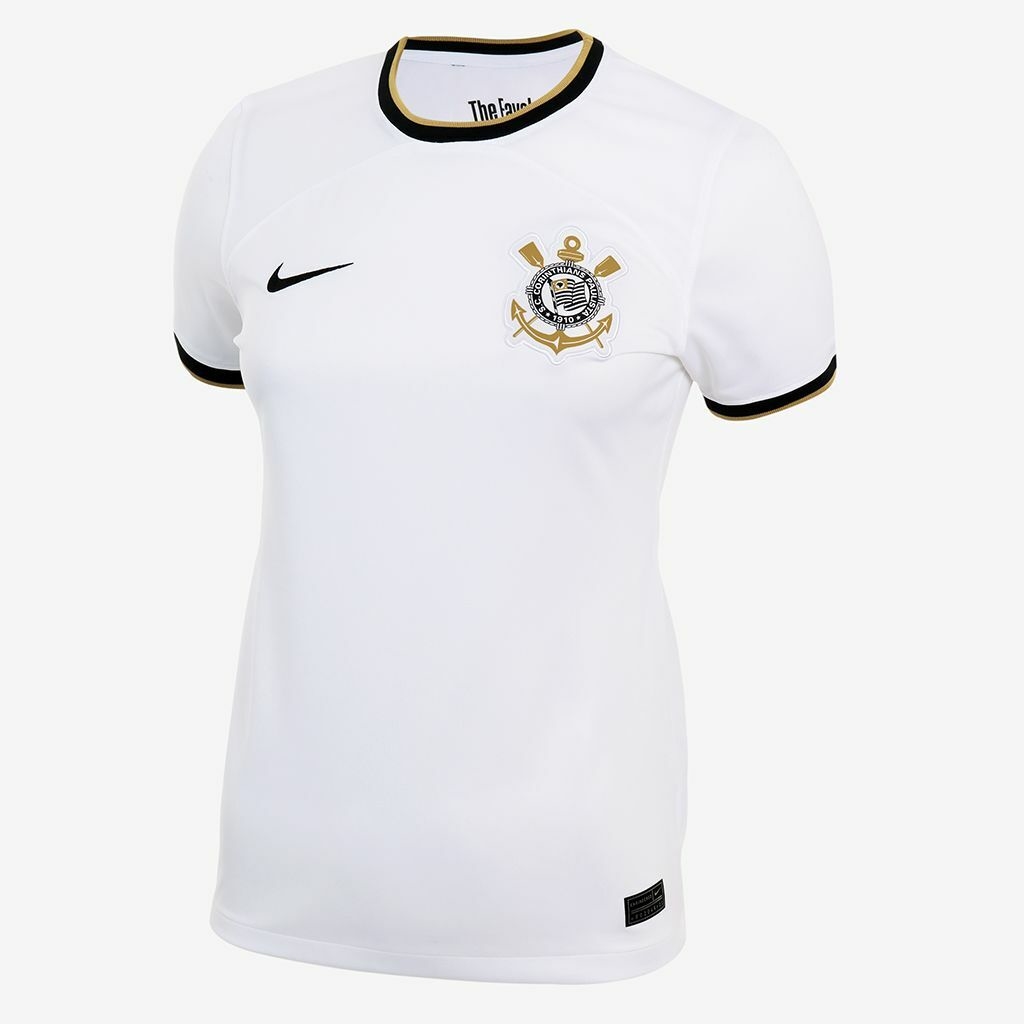 Camisa Corinthians I 22/23 - Torcedor Nike Feminina- Branco