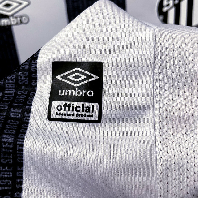 Camisa Santos II 22/23 Umbro Masculina - Preta e Branca Alvinegra