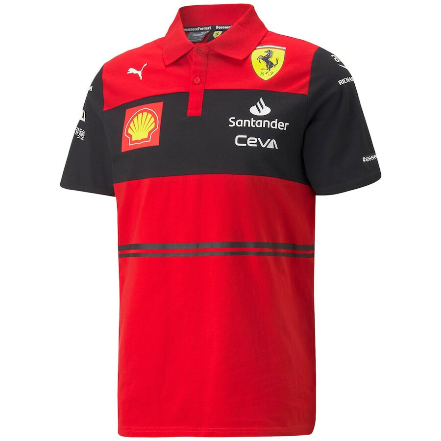 CAMISA POLO SCUDERIA FERRARI F1 2022 VERMELHA