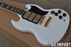 Guitarra Elétrica SG Custom Shop White 3 Pickups Replica Chinesa - comprar online