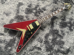 Guitarra Elétrica Flying V Custom Shop Red Replica Chinesa