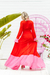 Vestido Clássico Longo - Vermelho c/ Rosa na internet