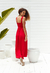 Vestido Básico Longo - Vermelho - comprar online