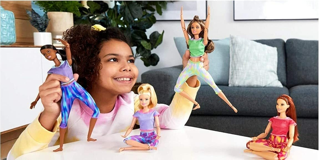 Barbie Feita para Mexer Loira Roupas Esportivas - Mattel - Boneca