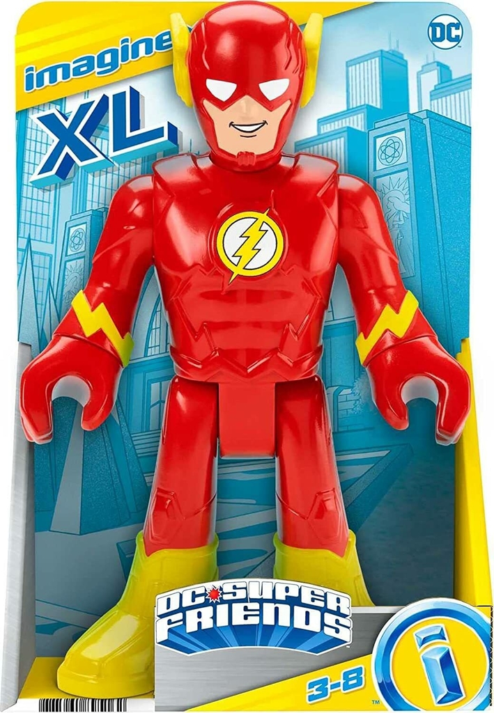 Boneco Articulado - Imaginext - DC - Super Friends - Flash XL - 26 cm -  Mattel