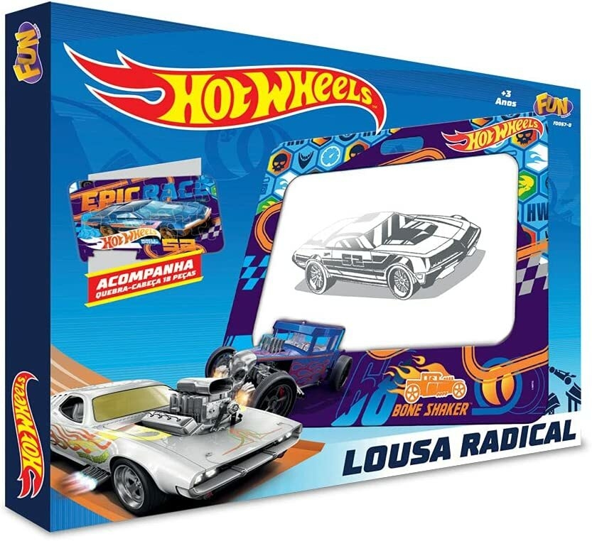 Carro Hot Wheels Com Chave Lançador Verde - Fun Divirta-se