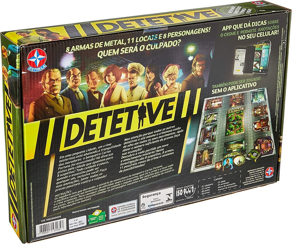 Jogo Detetive com Aplicativo - Estrela - Estrela