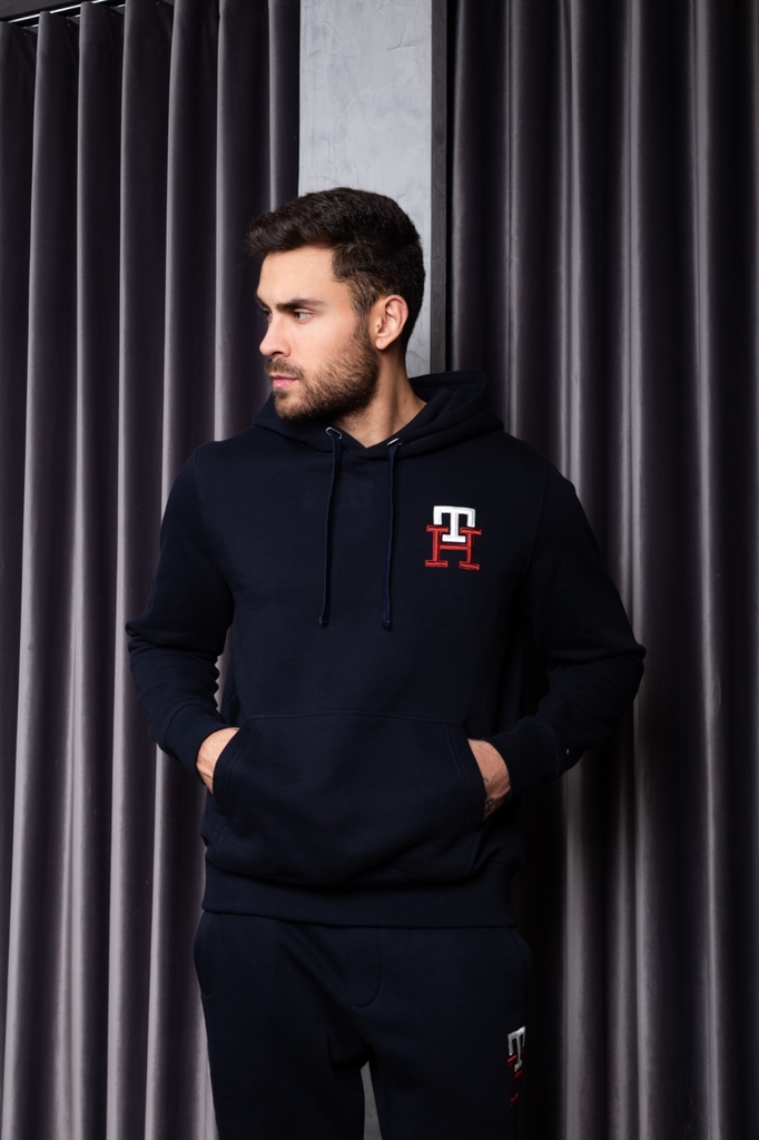 BLUSA MOLETOM TOMMY HILFIGER ESSENTIAL MONOGRAM HOODY FECHADO C