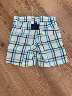 Short xadrez verde e amarelo (Tip Top) - Babies Move Brecho