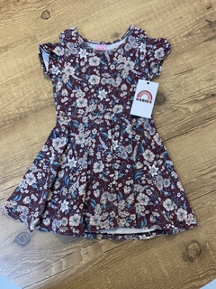 Vestido marsala floral (Dila)