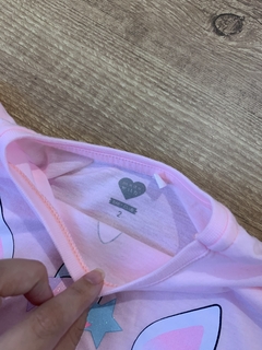 Blusa manga longa rosa - Unicórnio (Baby Club) - loja online