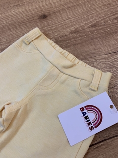 Calça tecido amarelo - comprar online