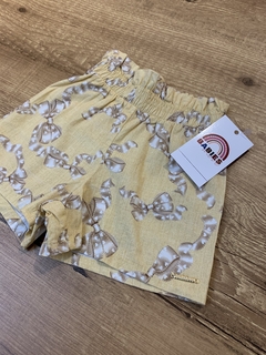 Short amarelo com laço de corações (Carinhoso) - comprar online