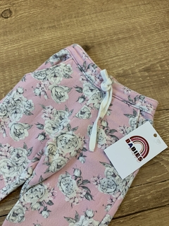 Calça rosa floral branco e cinza (Milon) - comprar online