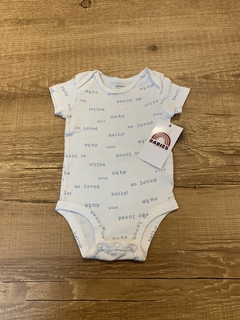 Body branco ´cute´azul (Carter´s)