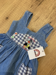 Vestido jeans azul - Frojola e piu-piu na internet