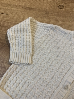 Casaquinho de tricot off white (Le tricot) - Babies Move Brecho