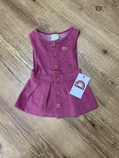 Vestido rosa com botões (Milon)