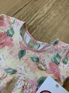 Vestido bata floral rosa e laranja (Milon) - comprar online