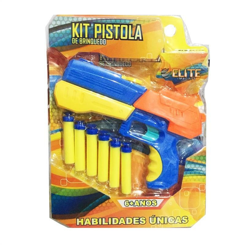 Lançador de Dardos Pistola Arminha Shoot Infantil Tipo Nerf 6