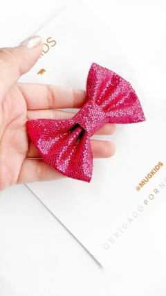 Laço Glitter Texture - Pink - comprar online