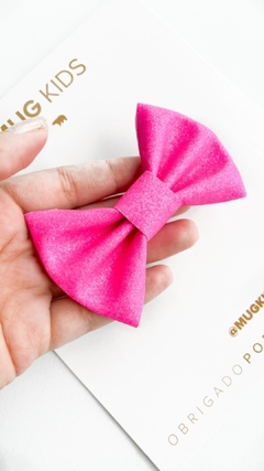 Laço Glitter Posh - Rosa Choque - comprar online