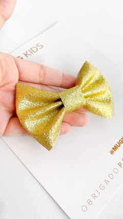 Laço Glitter Posh - Dourado - comprar online
