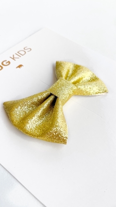 Laço Glitter Posh - Dourado na internet