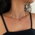 Choker Estrela Folheada a Prata 925