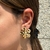 Brinco Flower Banhado a Ouro 18k