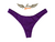 Calcinha de Biquíni Tanga Asa Delta com Empina Bumbum - VIOLETA Canelado - comprar online