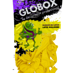 GLOBOX PERLADO 9" X 25 UNIDADES AMARILLO - comprar online