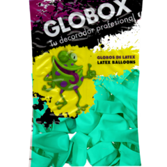 GLOBOX PERLADO 12 " AQUA MARINA (SOBRE X 50) - comprar online