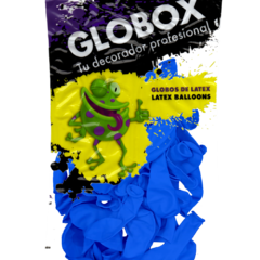 GLOBOX PERLADO AZUL FRANCIA 5" (50 UNIDADES) - comprar online