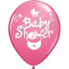 GLOBO BABY SHOWER ROSA X 50 UNIDADES