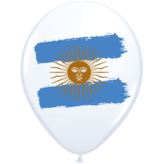 GLOBO BANDERA DE ARGENTINA X 25 UN.