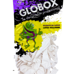 Globox Perlado 9" x 25 Unidades Blanco