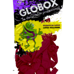 GLOBOX PERLADO 9" X 25 UNIDADES BORDO - comprar online