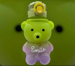 BOTELLA DEGRADE SMILE BEAR LILA CON VERDE AGUA