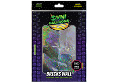 CORTINA OVNI BRICKS WALL 2X1MTS PLATA LASER