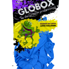 Globox Perlado 9" x 25 Unidades Celeste