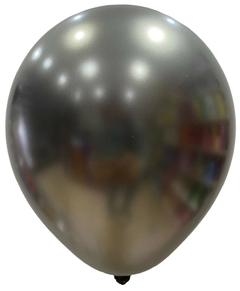 GLOBO CHROME 12" NEGRO X 50 UNIDADES