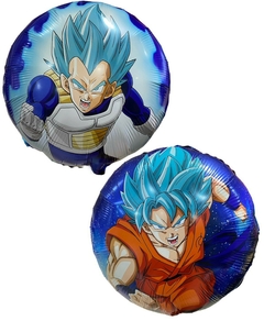 GLOBO METALIZADO 18" DRAGON BALL SUPER AZUL