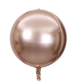 GLOBO METALIZADO 20" ESFERA ROSE GOLD