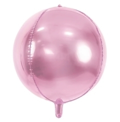 GLOBO METALIZADO 10" ESFERA ROSA METAL