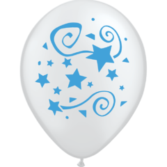 GLOBO FELIZ CUMPLEAÑOS CRISTAL CELESTE X 50 UNIDADES - comprar online