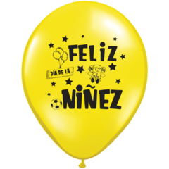 GLOBO FELIZ DIA DE LA NIÑEZ X 50 UNIDADES - Globo Center