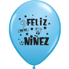 GLOBO FELIZ DIA DE LA NIÑEZ X 25 UNIDADES - comprar online