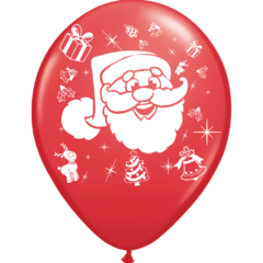 GLOBO FELIZ NAVIDAD PAPA NOEL X 25 UNIDADES